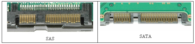 SATA / SAS konektor na disku