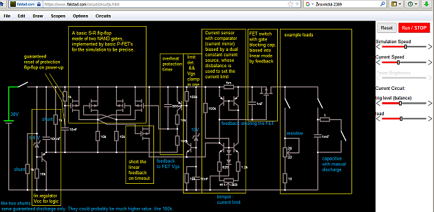inrush limiter circuit, with comments