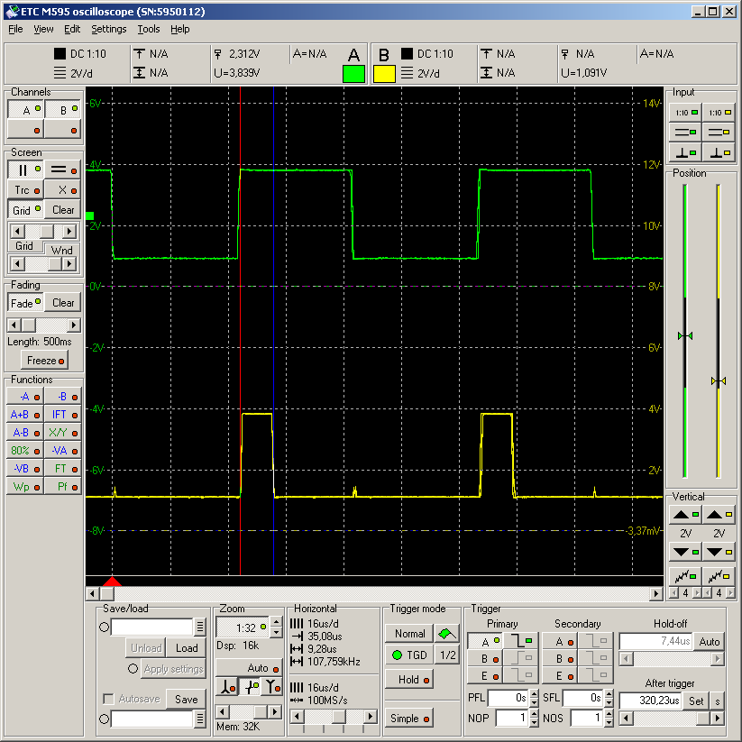 8.6 us at src, 1.6 ms at dest