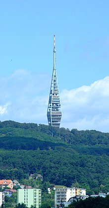 Kamzik transmitter tower