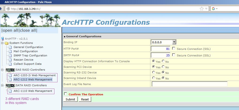 Areca RAID - SNMP subagent howto