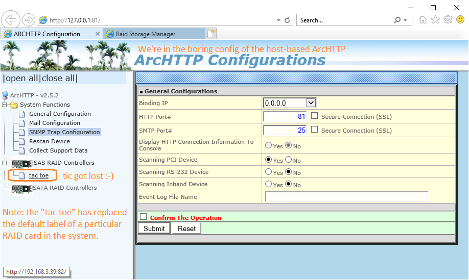 Areca RAID - SNMP subagent howto